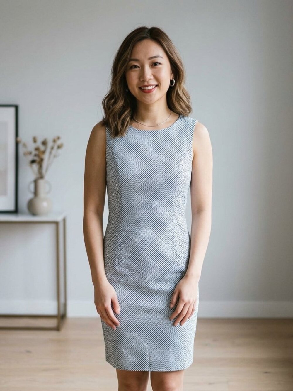 Jacob Blue And White Cotton Dress